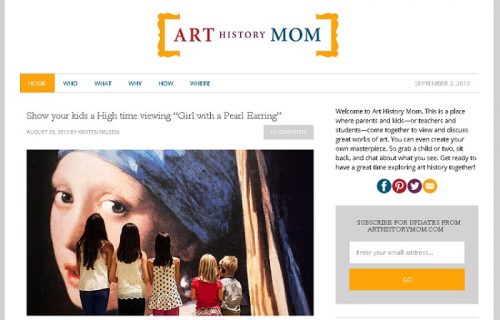 Fine Art Mom - Art History Mom blog pic