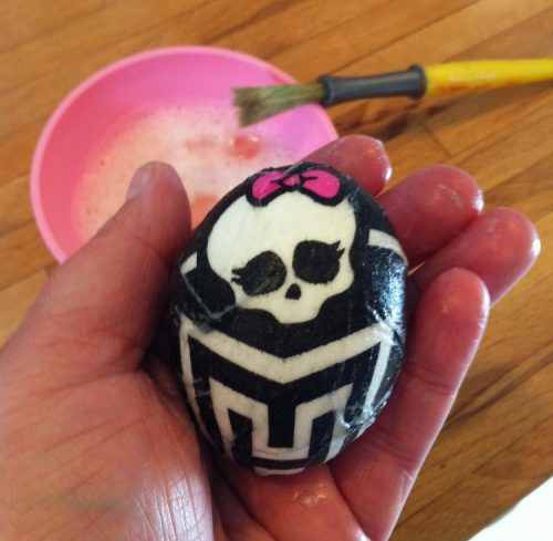 Paper Napkin Easter Eggs Fine Art Mom Monster High 2