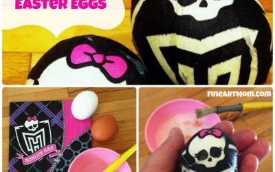 How to Make Paper Napkin Easter Eggs:  Monster High!