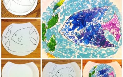Art for Kids:  How to Make Paper Plate Fishbowls