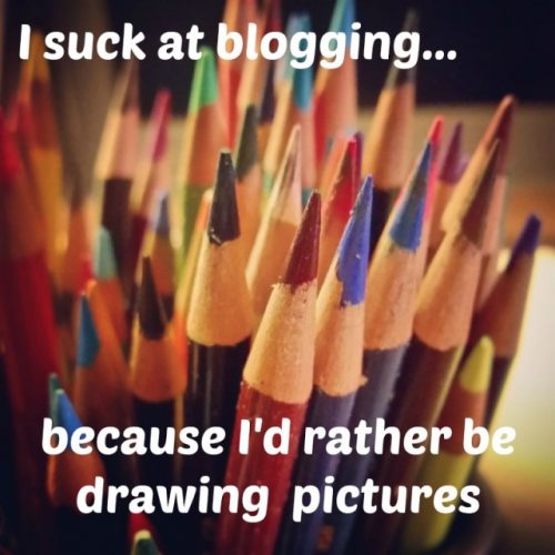 Prismacolor pencils blogging illustration