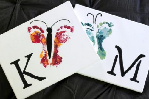 5 Easy Kids Wall Art Projects Hand and Footprint Art